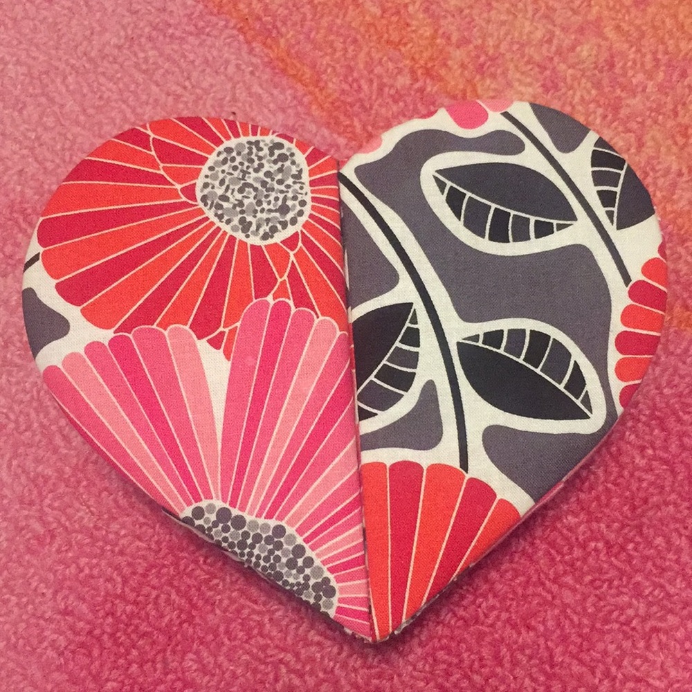 Vera Bradley Cherry Blossom Heart Jewelry Box
